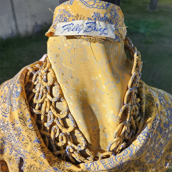 Vintage 1940s Novelty Print Dress with Lattice Features - Picture 11 of 13